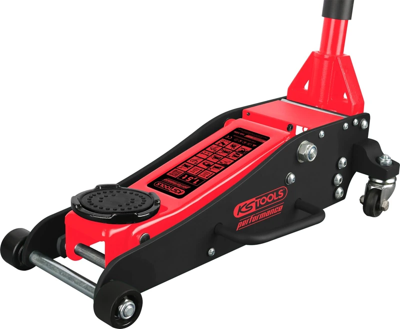 KS Tools 160.1000 Performance Hydraulic Aluminium Trolley Jack 1500kg Lifting Height 90-360mm