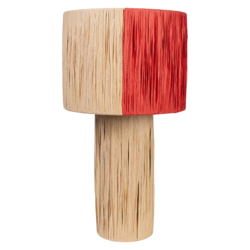 Romimex Table Lamp Brown Black Rope 18 x 33 x 18 cm - Image 1