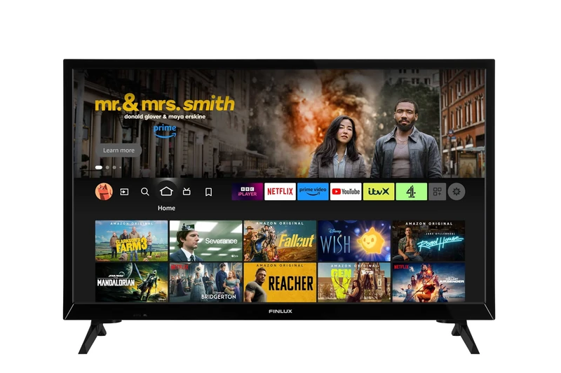 Finlux MH24F 24 inch HD Ready, Smart, Fire TV, Freeview Play, Netflix, YouTube, Prime Video, Disney+, Now TV, TNT Sports, Alexa, HDR10, Dolby Audio, DTS Virtual X, DTS HD