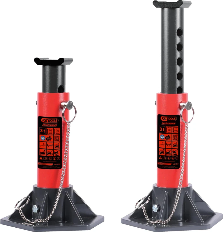 KS Tools 160.1240 Performance Aluminium Axle Stand, 3000 kg, Pair