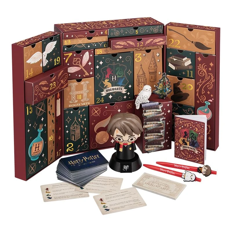 Paladone |Harry Potter 24 Day Christmas Advent Calendar | Premium Gift | Wizard Wand Light | Toys & Games | Gadgets | Stocking Filler | Officially Licensed Wizarding World Merchandise | Novelty Gift - Image 1