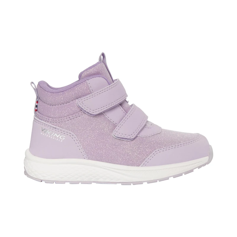 Viking Bouncy Glitter Mid WP 2V, Fliederfarben, 13 UK Child