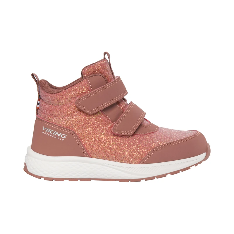 Viking Bouncy Glitter Mid WP 2V, Pink, 1.5 UK