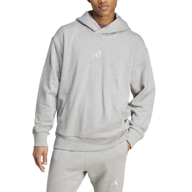 adidas Men's ALL SZN FRENCH TERRY HOODIE, medium grey heather, 3XL