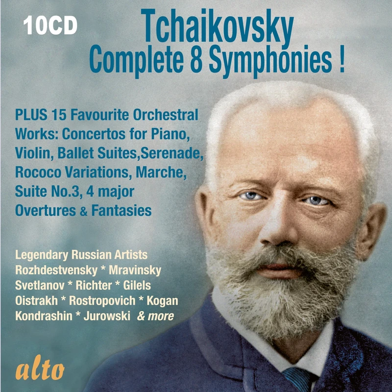 Tchaikovsky complete 8 symphonies plus 15 favourite orchestrals
