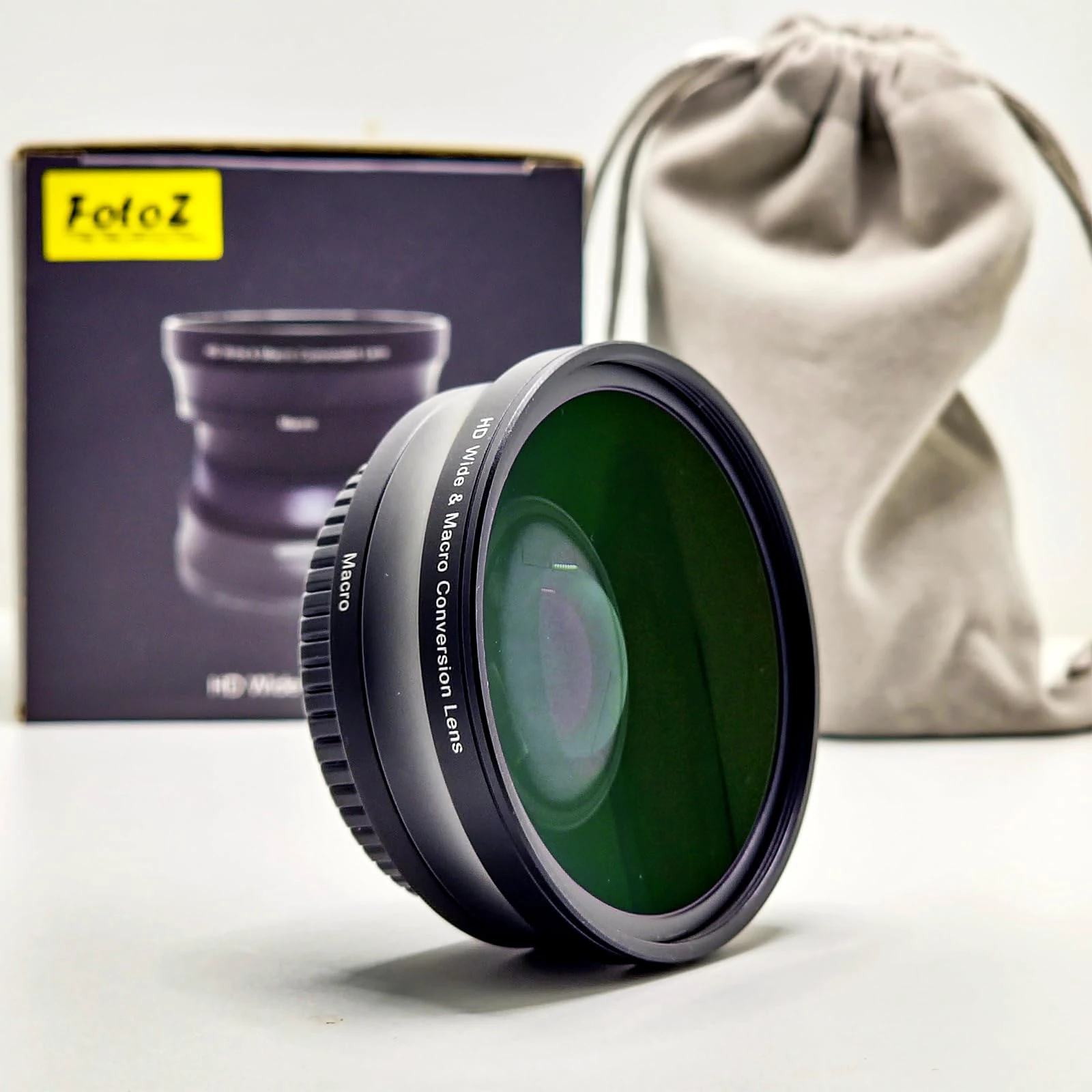 49MM 0.75x HD Wide Angle Conversion Lens(W/Macro Portion), for Canon EOS M6 M50 Mark II M100 M200 R50 R100 accessories, Compatible with EF-M 15-45mm RF-S 18-45mm Kit Lens