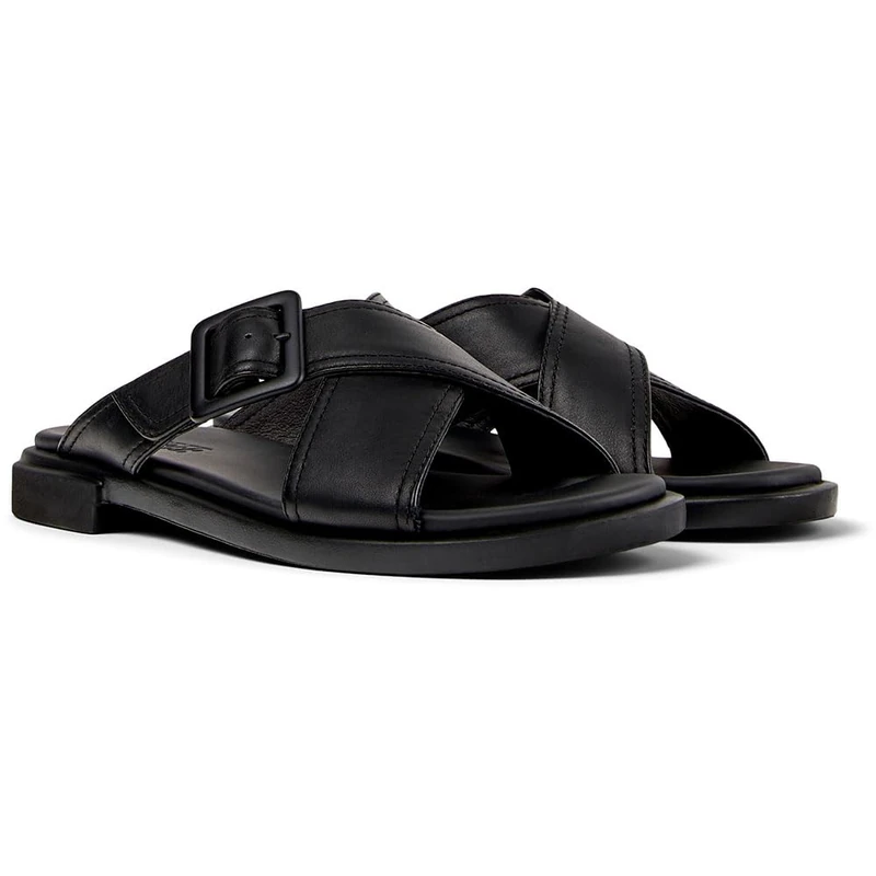 Camper Women's Edy K201384 X-Strap Sandal, Black 005, 6 UK