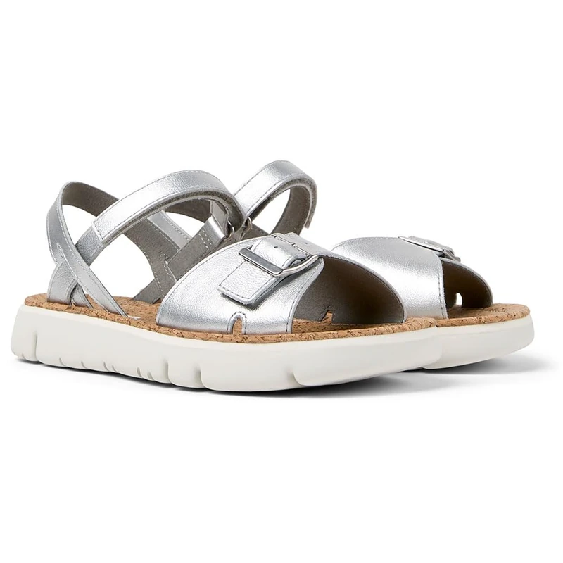 Camper Women's Oruga K200631 2-Strap Sandal, Medium Grey 012, 2 UK - Image 1