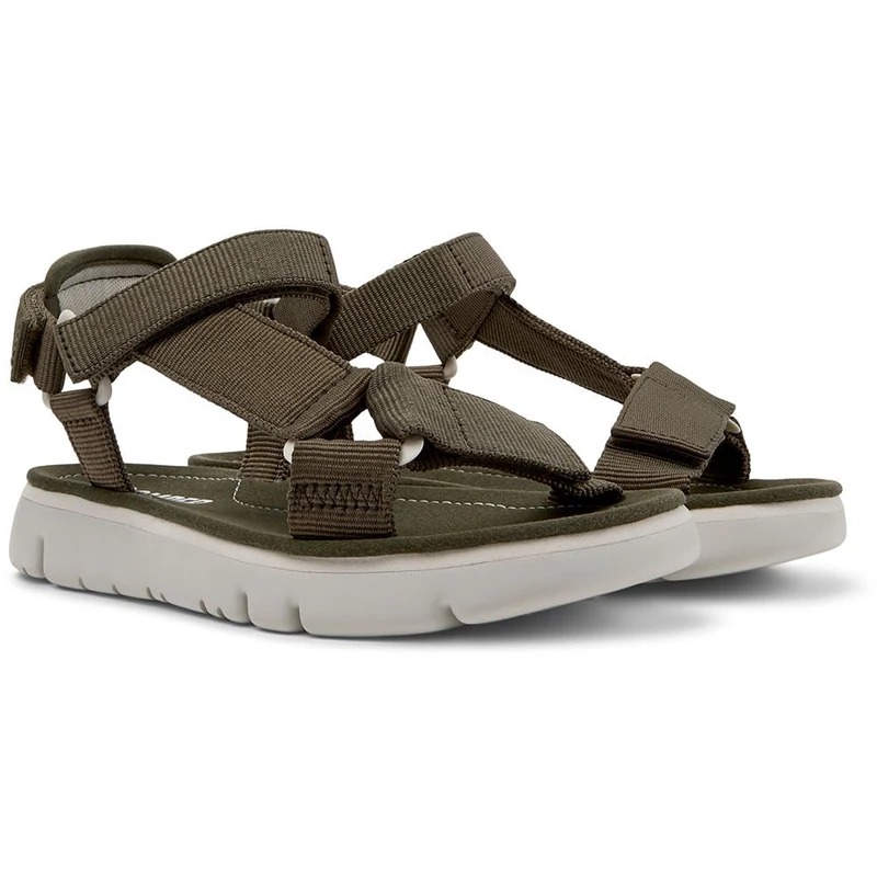 Camper Women's Oruga Sandal K200356 Strap, Medium Green 012, 3 UK