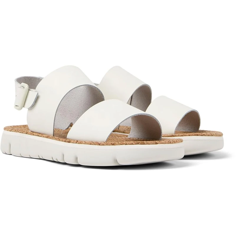 Camper Women's Oruga Sandal K201038 Sandal, White Natural 018, 5 UK