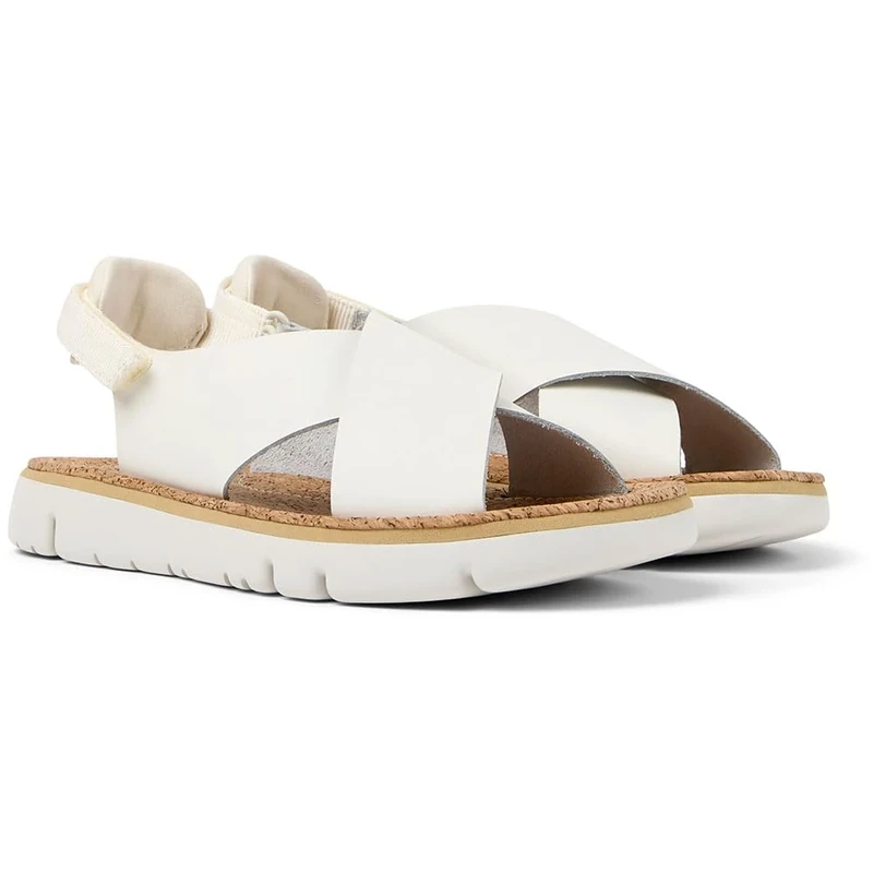 Camper Women's Oruga K200157 Other Sandals, White Natural 056, 4 UK