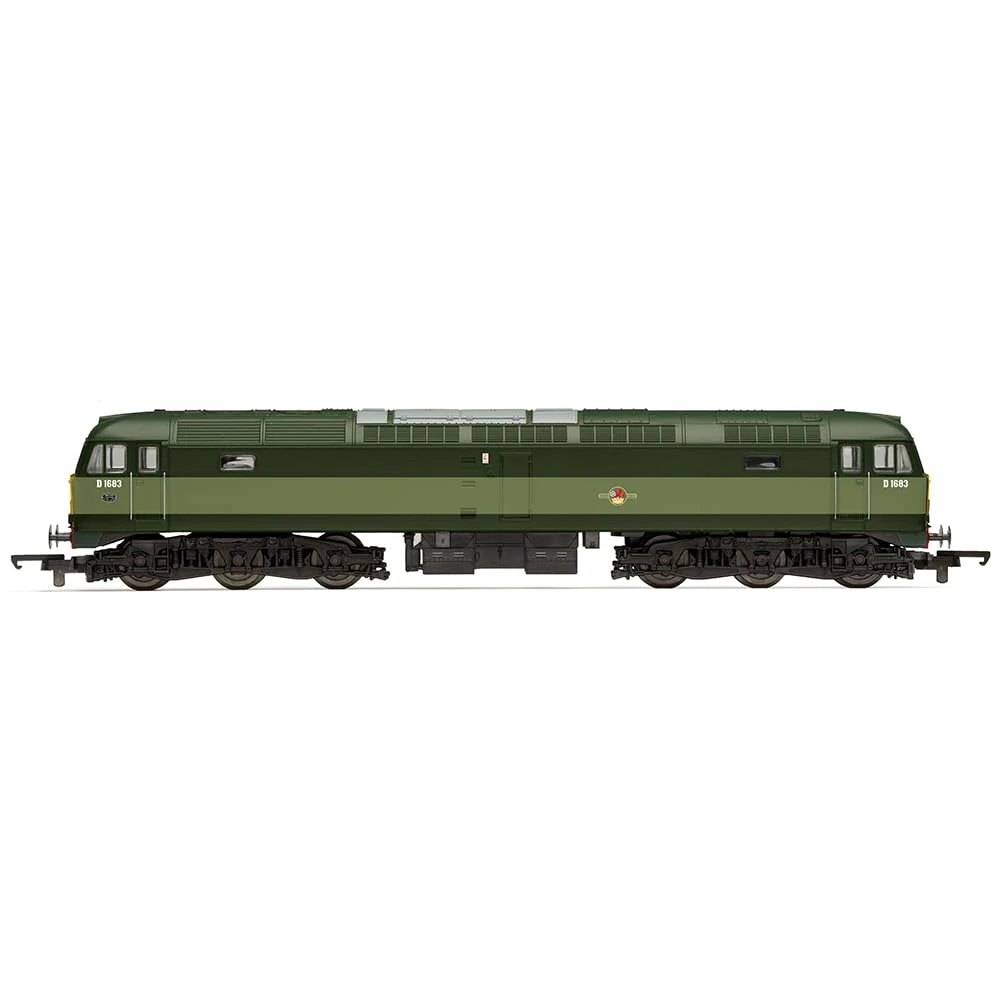 Hornby Diesel Train - R30182TXS RailRoad Plus BR, Class 47, Co-Co, D1683 (Sound Fitted) - Era 6 00 Gauge Locomotives for Train Set, Engine Models for Adults - 1:76 Scale Model Gift
