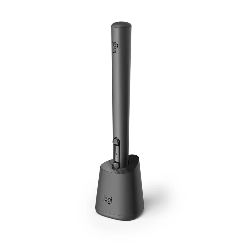 Logitech MX Ink Mixed-Reality (MR) Stylus with Charging Dock Combo, high precision and pressure sensitive, transforming ideas in MR from 2D to 3D, for Meta Quest 2, Meta Quest 3 - Black - Image 1