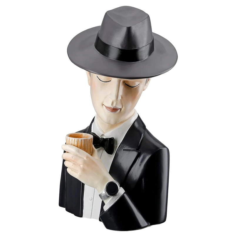 Casablanca modernes Design Decorative Figurine, Poly, Gray, Höhe 26 cm