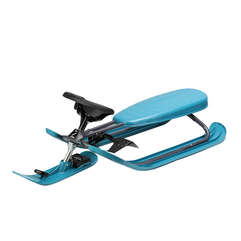 STIGA Snowracer Curve Snow Sledge with Steering Wheel and Brakes for Children from 7 Years Old