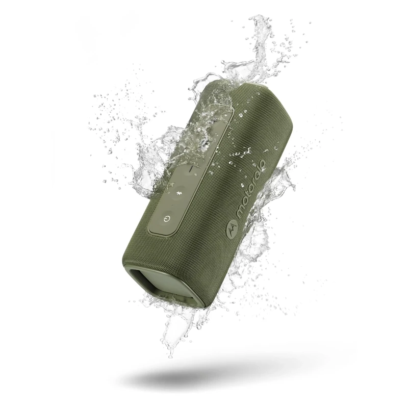 Motorola Sound - ROKR 600 Bluetooth Wireless Speaker - Powerful 30W Sound, Water and Dust Resistant, Broadcast Function to Connect 20+ Speakers, 6 Hours of Playback, Green