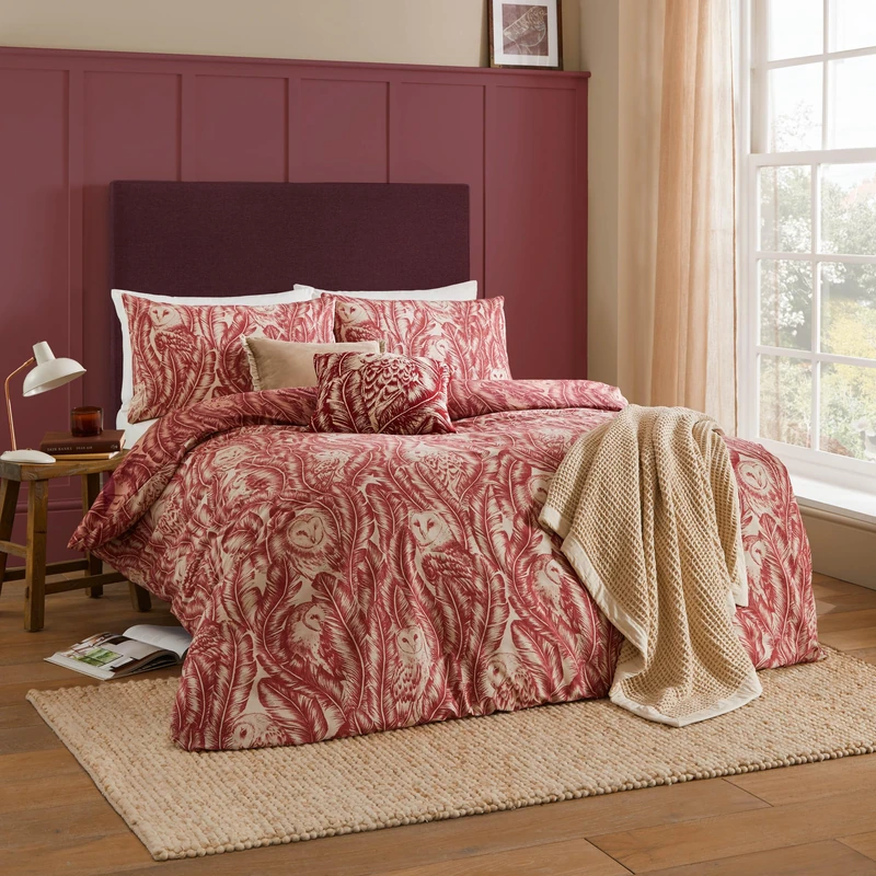 furn. Wylder Albus Duvet Cover Set (Redwood - Double)