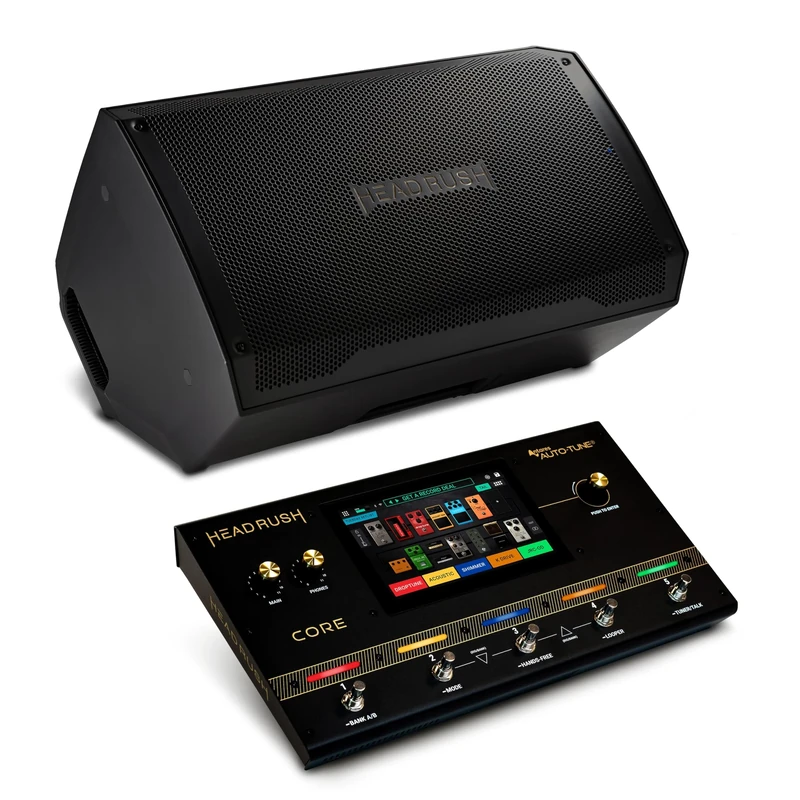 HeadRush Core and FRFR112 MK2 - Guitar and Vocal Multi Core Effects Amp Modeling Processor, and 12-inch 2500W Electric and Bass Guitar Amp with Bluetooth