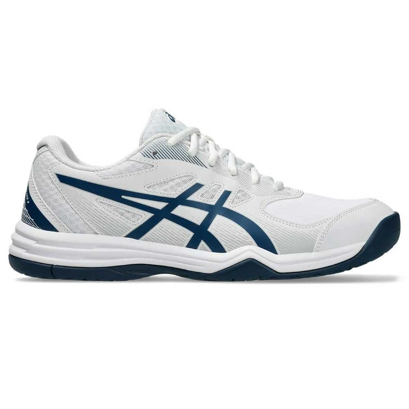 ASICS Men's Court Slide 3 Sneaker, White/MAKO Blue, 3.5 UK - Image 1