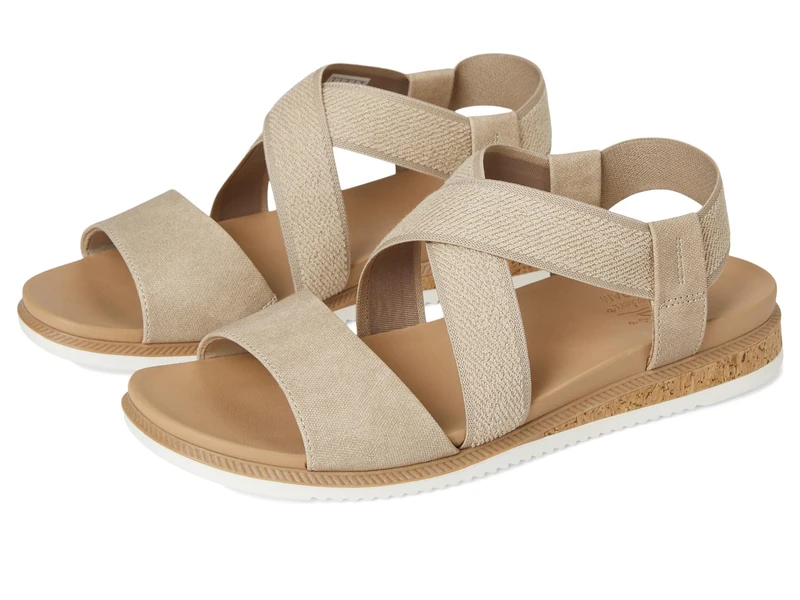 Skechers Women's Desert Kiss Low Sandal, Taupe, 8.5