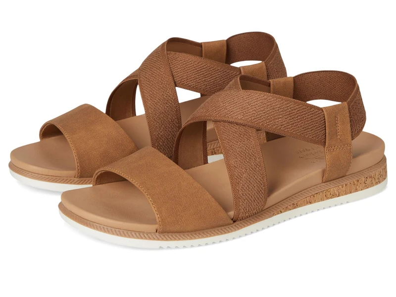 Skechers Women's Desert Kiss Low Sandal, Chestnut, 7.5