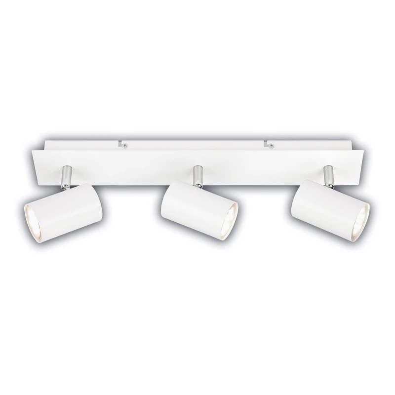 BRILONER - EEK A LED Ceiling lamp swivelling, 3000K Warm White, 2,5 W Each, 450 lumens Each, Approx. 50,000h Light, Ceiling Light, Living Room, Bedroom & Kitchen lamp, 45 cm, White