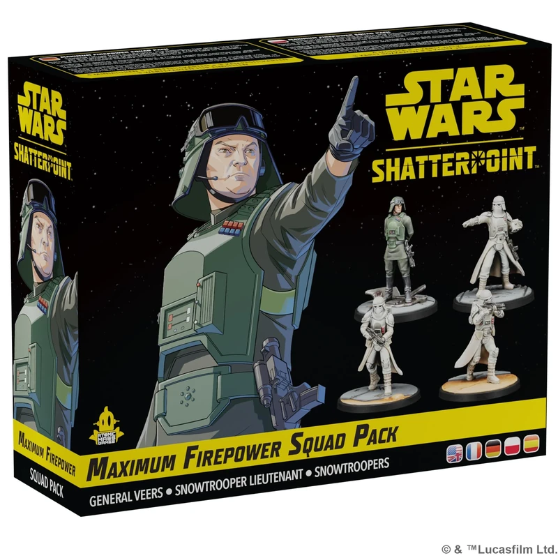 ATOMIC MASS GAMES | Star Wars Shatterpoint: Maximum Firepower Squad Pack | Miniatures Board Game | Ages 14+ | 2 Players | 90+ Minutes Playing Time