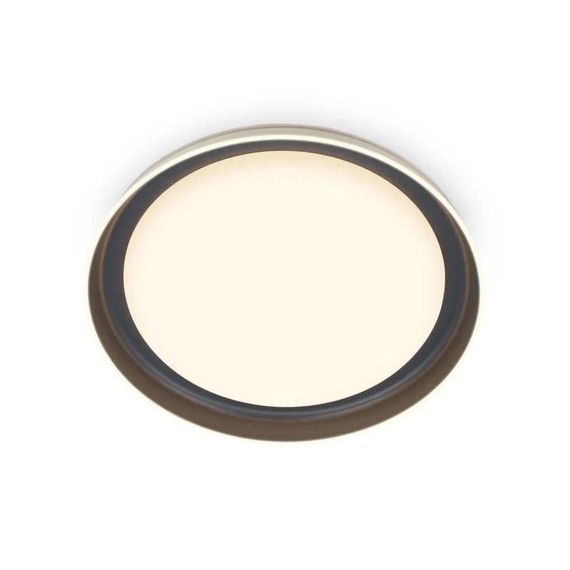 BRILONER - LED Ceiling lamp with Translucent Decor, Warm White Light, 24W, 2600lm, LED lamp, LED Ceiling Light, Living Room lamp, Kitchen lamp, Ceiling Lighting, 43 x 8 cm (DxH), White Anthracite