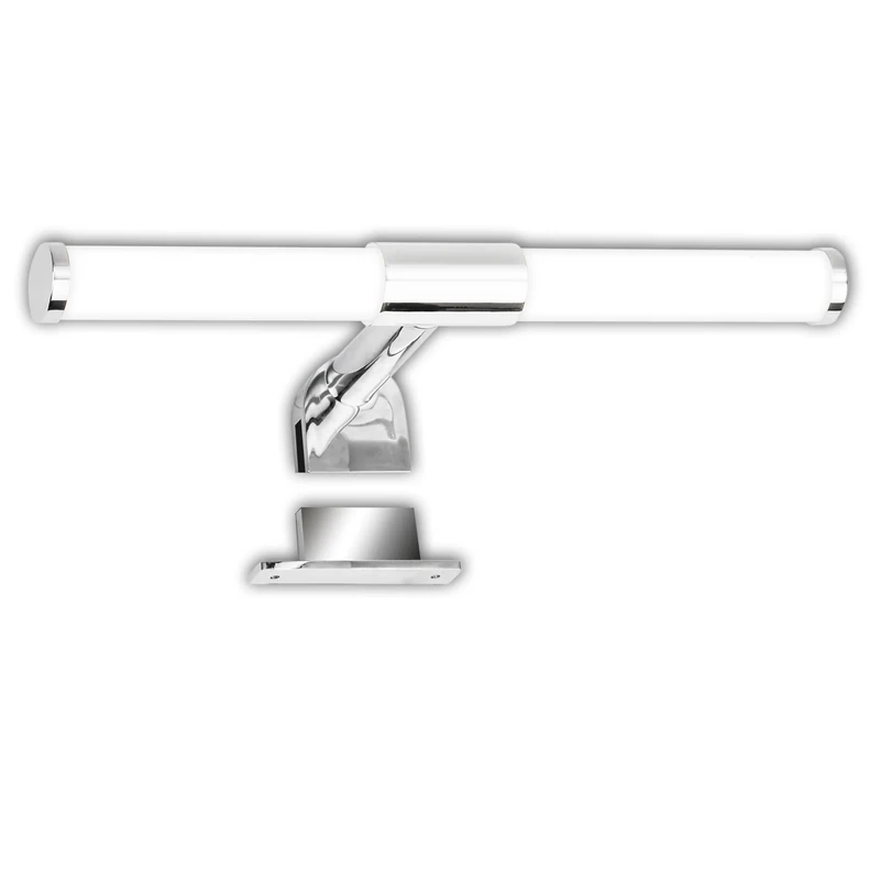 BRILONER - LED Mirror Light Bathroom 2 in 1 mounting, IP44 Splash Water Protection, 4,000K Neutral White, Bathroom lamp, Cabinet Lighting, Mirror lamp, Bathroom lamp, Mirror Lighting, 30 cm, Chrome