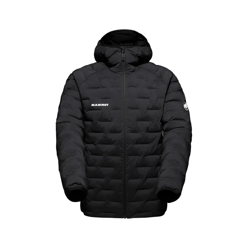 Mammut Sender IN Hooded Jacket Men | Outdoor Puffer Winter Coat, For Hiking & Daily Wear, Lightweight, Insulated | Black, 3XL