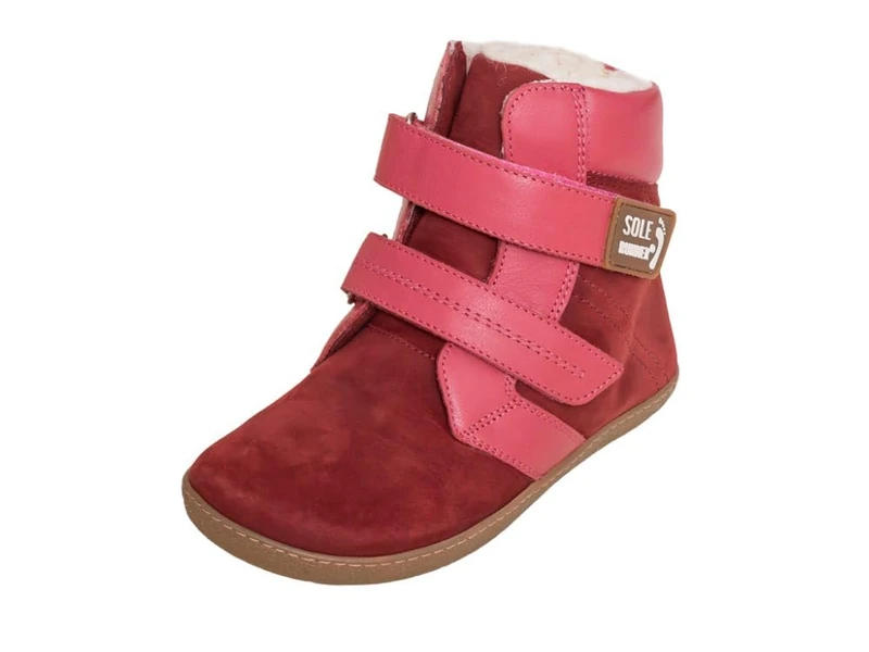 Sole Runner Titania 2 Bordo Half Length Boots, 25 EU Wide, Bordeaux Red, 7.5 UK Child