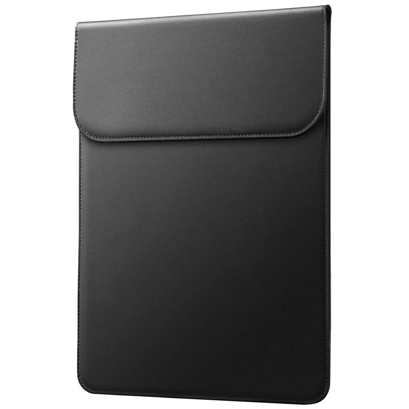 JETech Slim Laptop Sleeve for MacBook Pro 14-Inch(M5/M4/M3/M2/M1, 2021-2025), PU Leather Case with Magnetic Closure (Black)