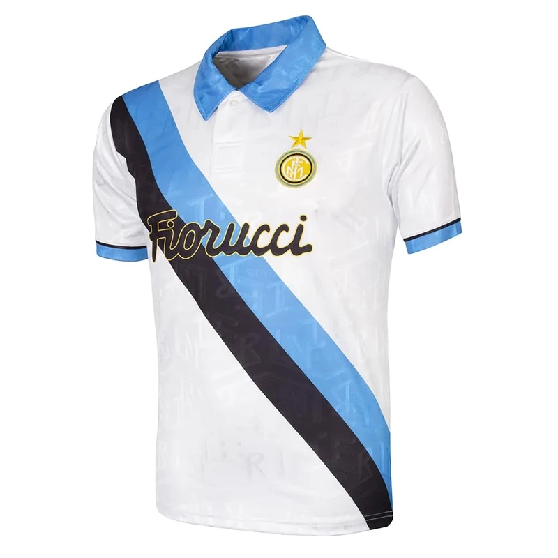 Inter 94 Away Retro Football Shirt, 1993-94 Unisex Adult White