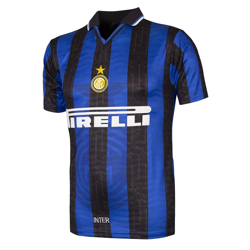 Inter 98 Retro Football Shirt, 1997-98 Unisex Adult Blue - Black