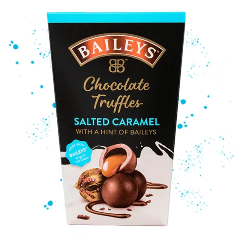 Baileys Salted Caramel Truffles 205g | Baileys Irish Cream Chocolate Truffles with Salted Caramel Baileys Filling | Premium Chocolate Truffles | Perfect Gift for Birthday or Christmas