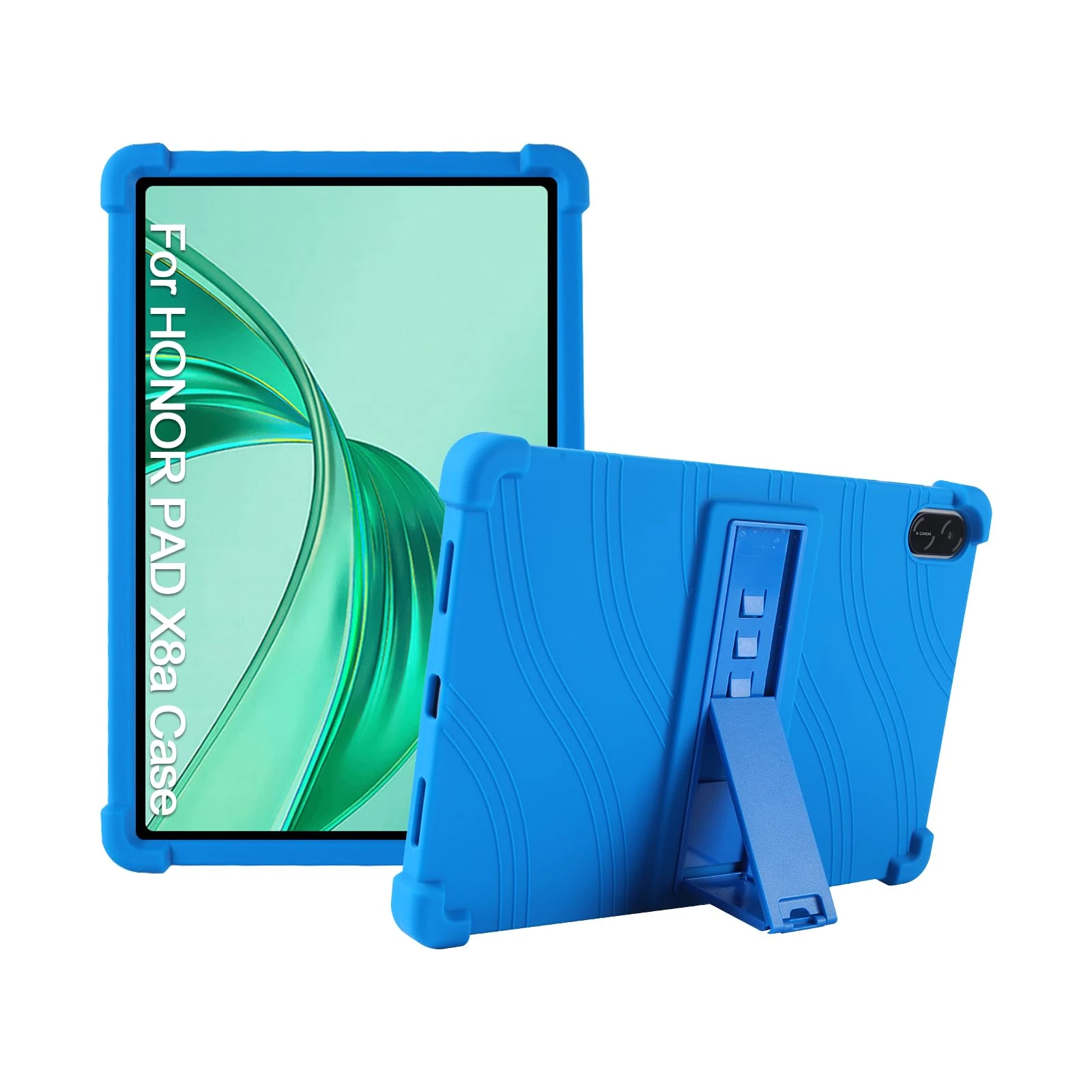 Case for Honor Pad X8a 11 Inch,XLTTONG PC Holder Tablet Silicone Case,Anti-drop for Honor Pad X8a 2024 (Blue)