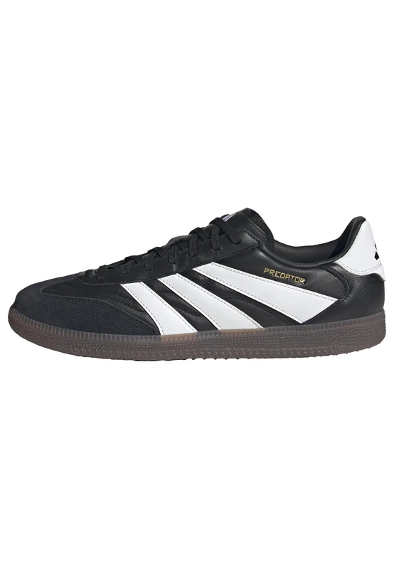 adidas Unisex Predator Freestyle Indoor Football Shoes, Core Black/Cloud White/Gold Metallic, 8 UK