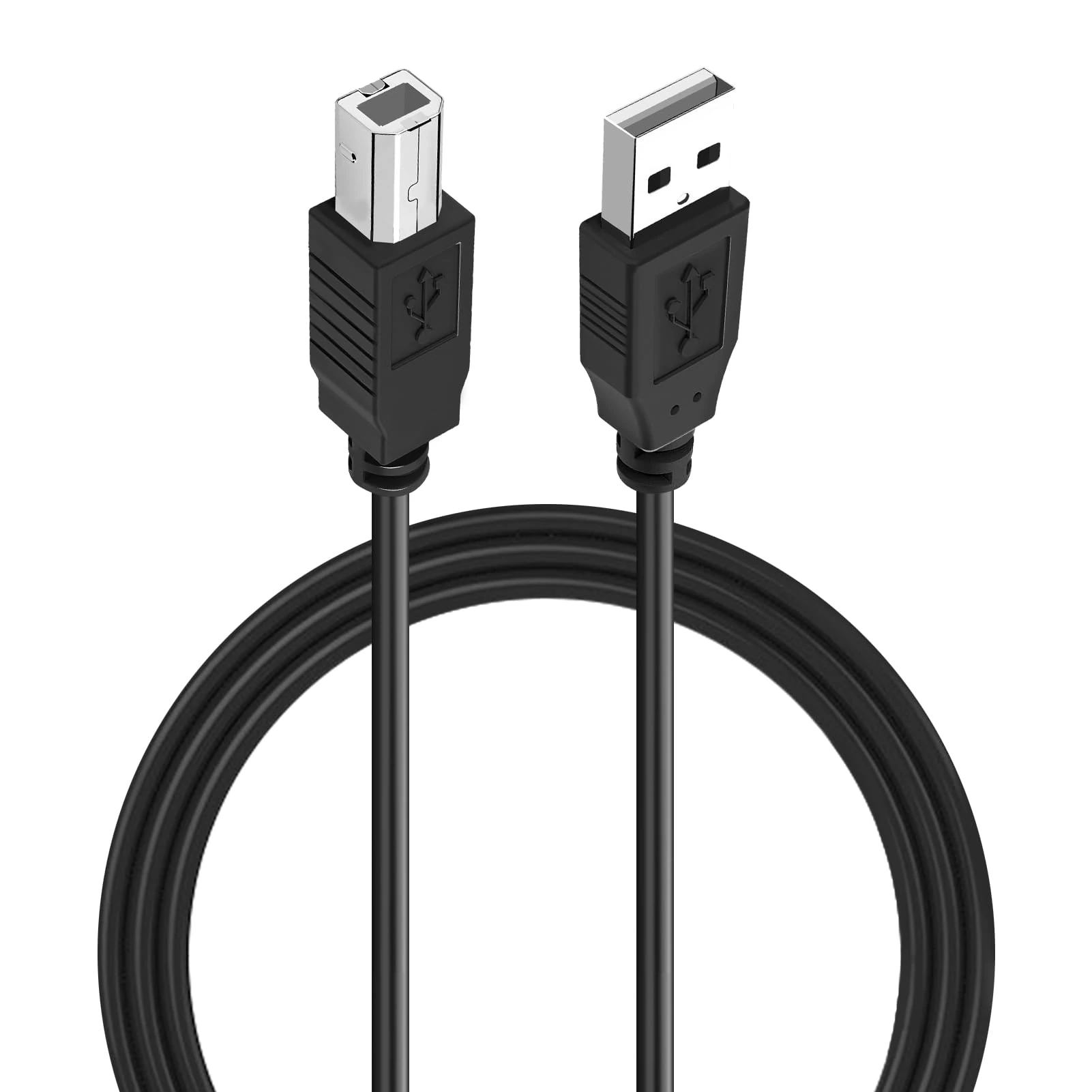 2M USB B MIDI Cable for Instruments, Compatible with Piano, MIDI Controller, Keyboard, Audio Interface, Recording, USB Microphone, and More