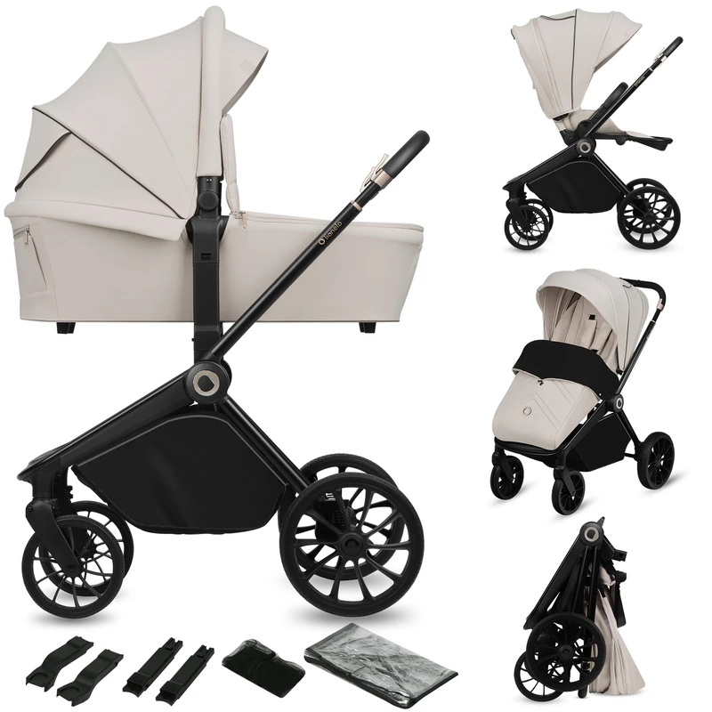 Lionelo Mika Plus 2-in-1 Travel System - Pram and Carrycot