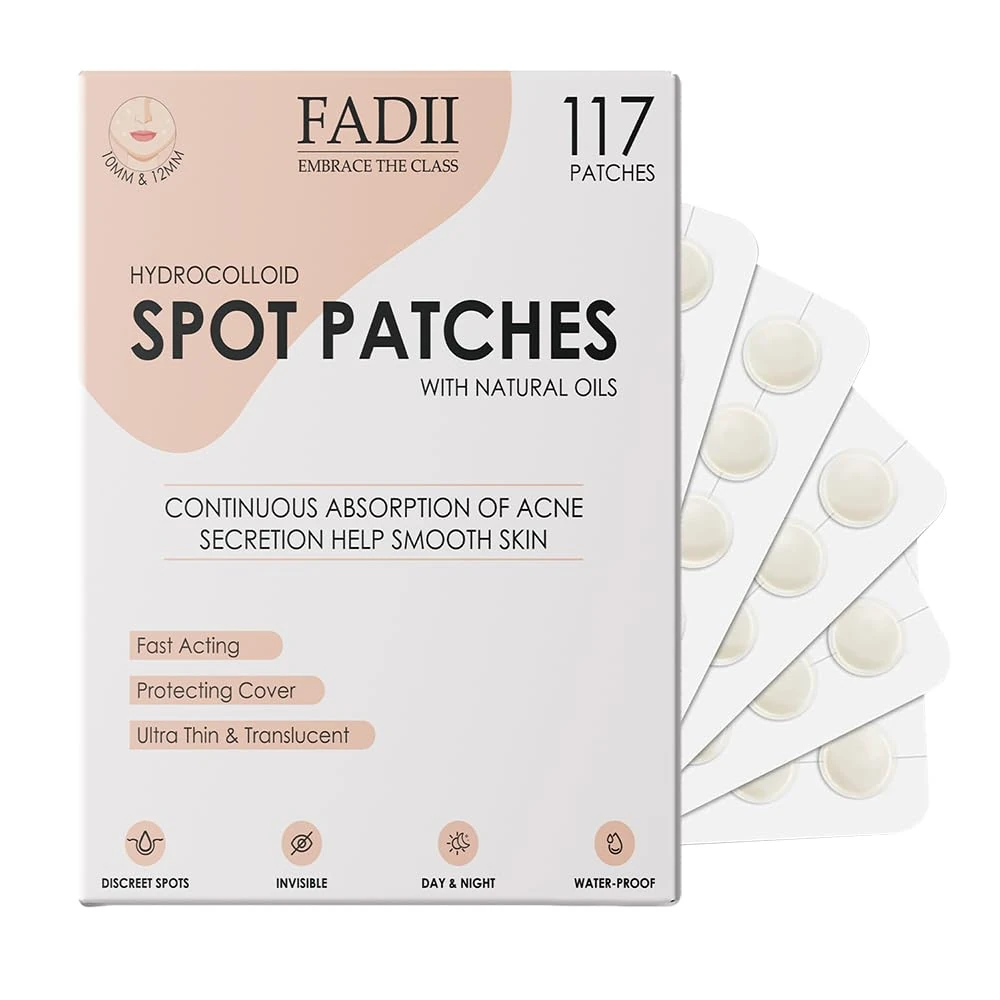 Pimple Patches Hydrocolloid Spot Treatment Acne Patch For Face And Body Clear Spot Stickers Dots - Fast-Acting Vegan & Cruelty Free Skincare (117 count Tapper Edge)