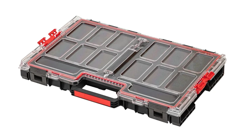 Qbrick - System ONE Organiser L 2.0 MFI BLACK - Comes with Multilayer Foam Inserts - Organiser Storage for Tools Set and Accessories with High Storage Capacity - Made of Durable Plastic