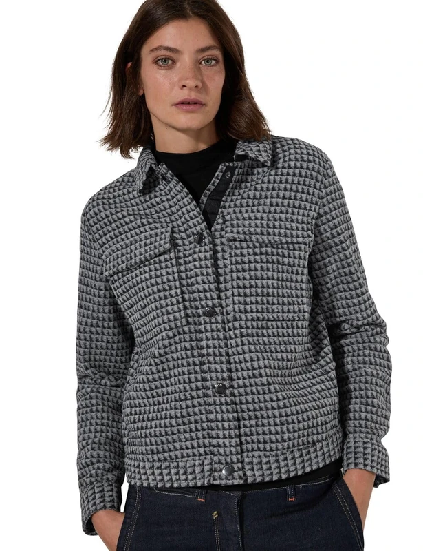 Cecil TOS Women's Jacquard Short Jacket, black, M