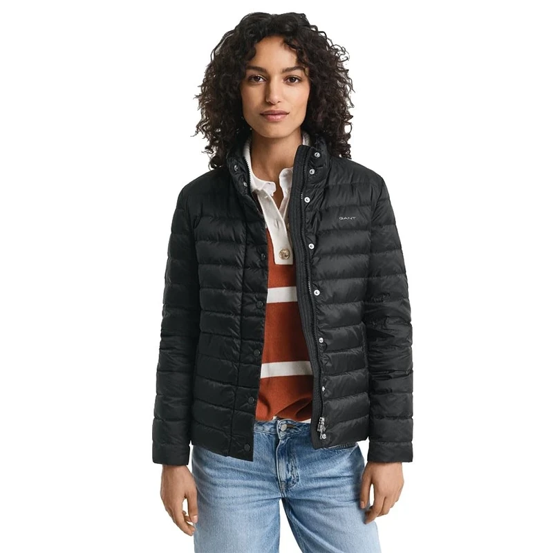 GANT Light Down Jacket, black, XL