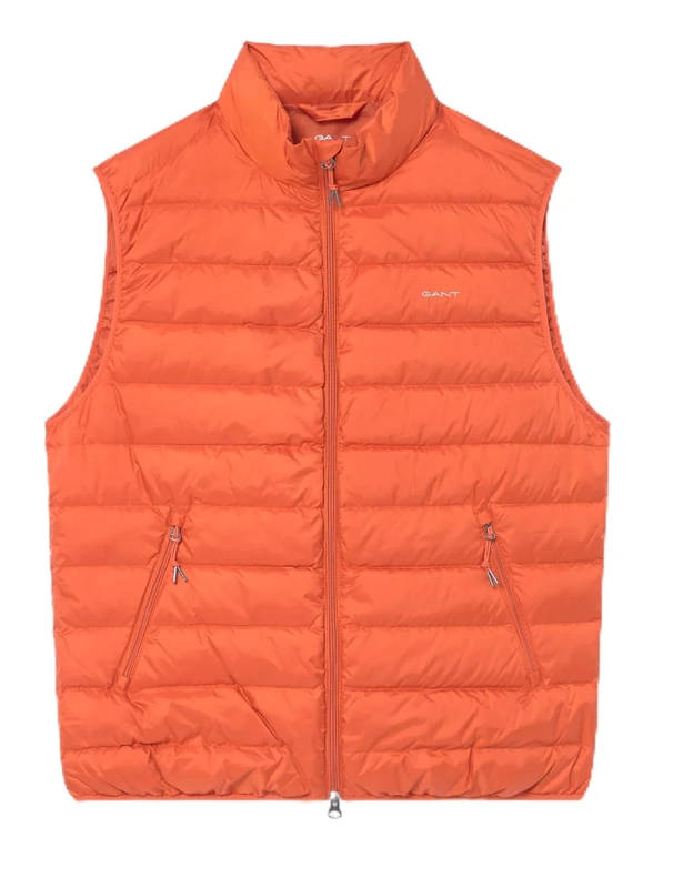 GANT LIGHT DOWN VEST, Deep Orange, L