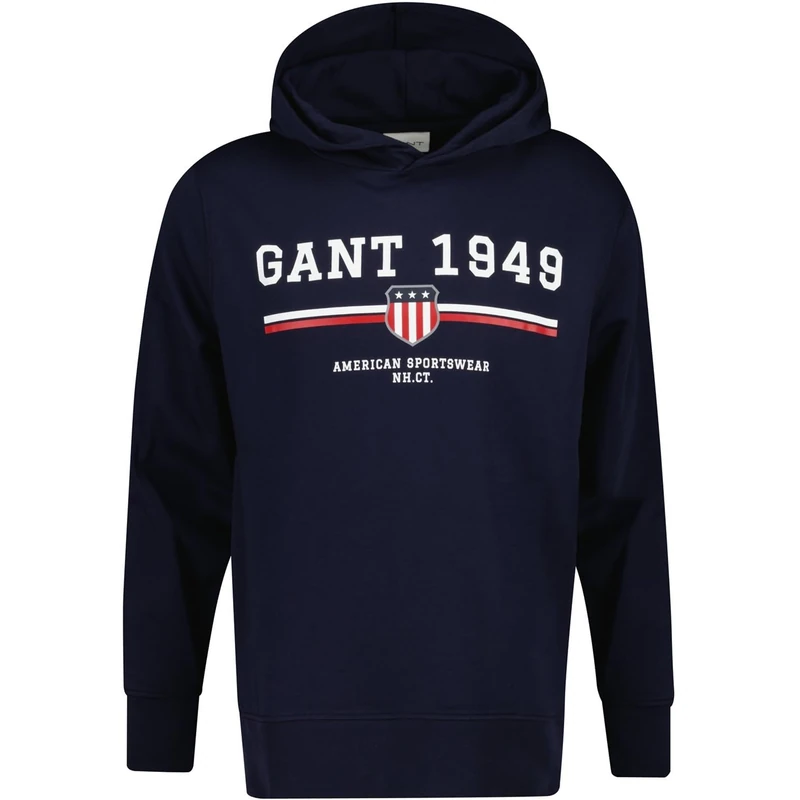 GANT Mens Hoodie Long Sleeve Evening M