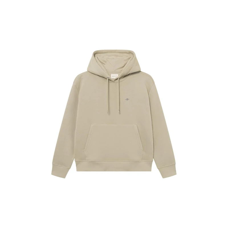 GANT Women's Shield Hoodie, Rusty Brown, XXL