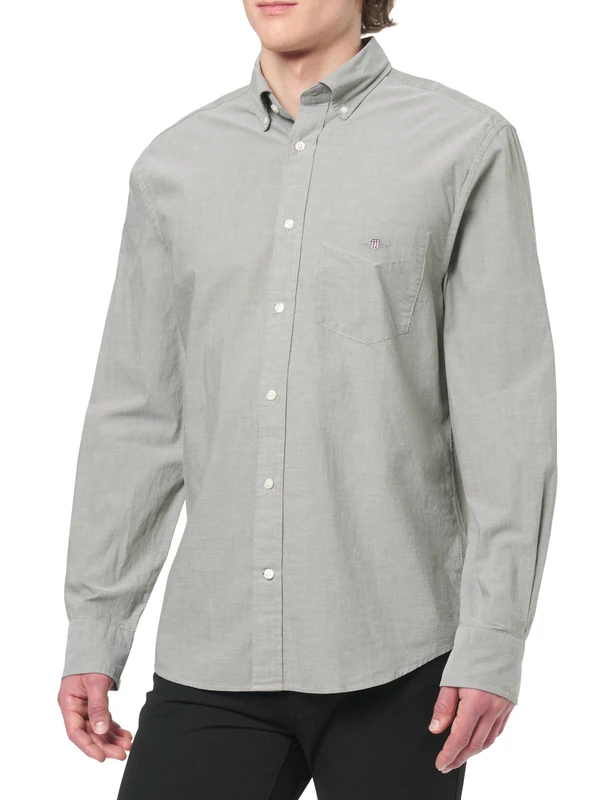 GANT Women's Reg Poplin Shirt, Green (Moss Green), 10