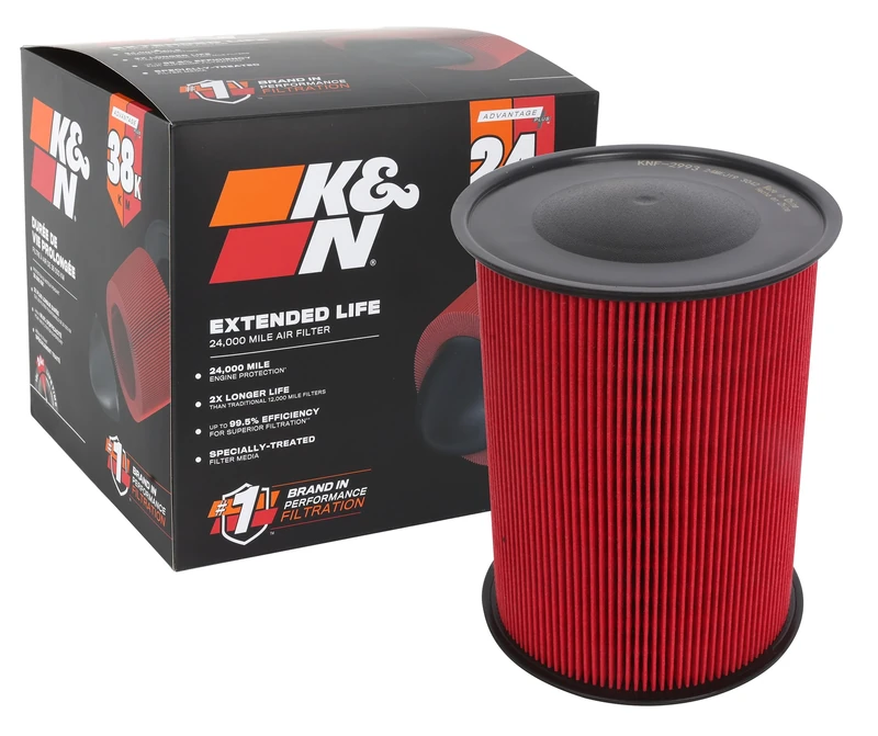 K&N Engine Air Filter: Extended Life 24,000 Mile Replacement Air Filter: Compatible with 2007-2019 Ford/Lincoln/Volvo (C-Max Escape, Grand, Kuga, Focus, Tourneo, MKC, V40, V70, C30, S40), KNF-2993