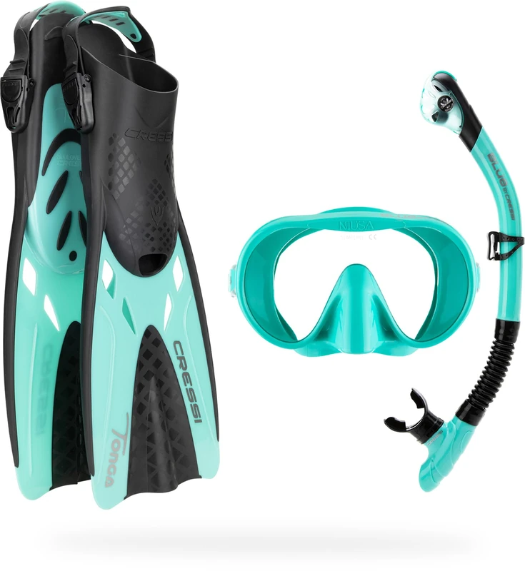 Cressi Musa Explorer Set, Aqua Green, S/M