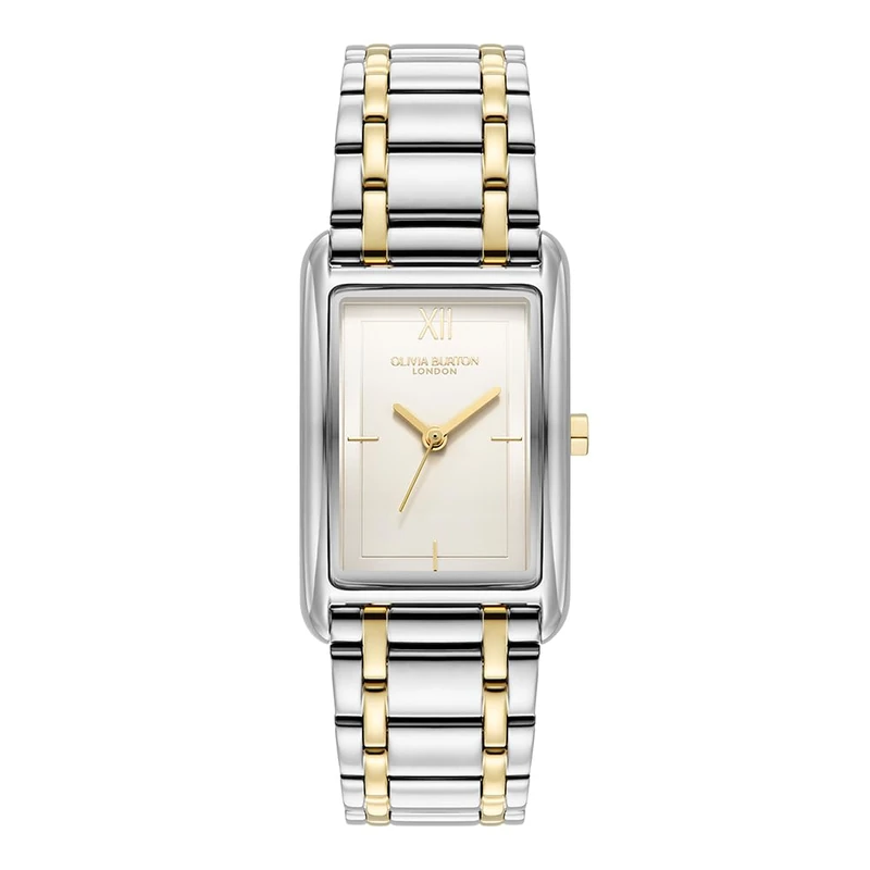 Olivia Burton Analogue Quartz Watch for Women Grove Collection with Two-Tone Stainless Steel Bracelet - 24000197